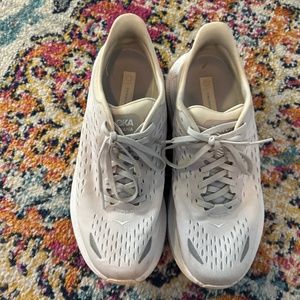 Hoka Cream Athletic Shoes